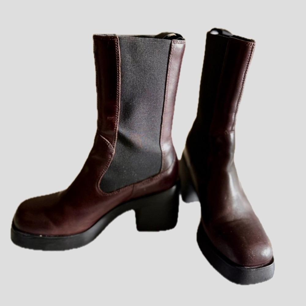 Dark Brown Vagabond Dorah mid-rise boot